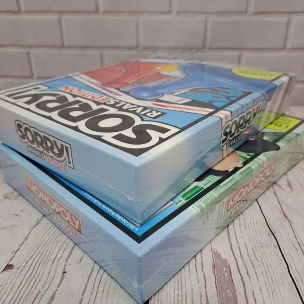 Monopoly & Sorry Rivals‎ Edition Lot Of 2 Sealed Board Games